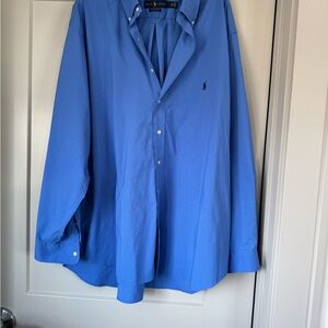 Ralph Lauren Sky Blue Long-Sleeve Button-Down Shirt